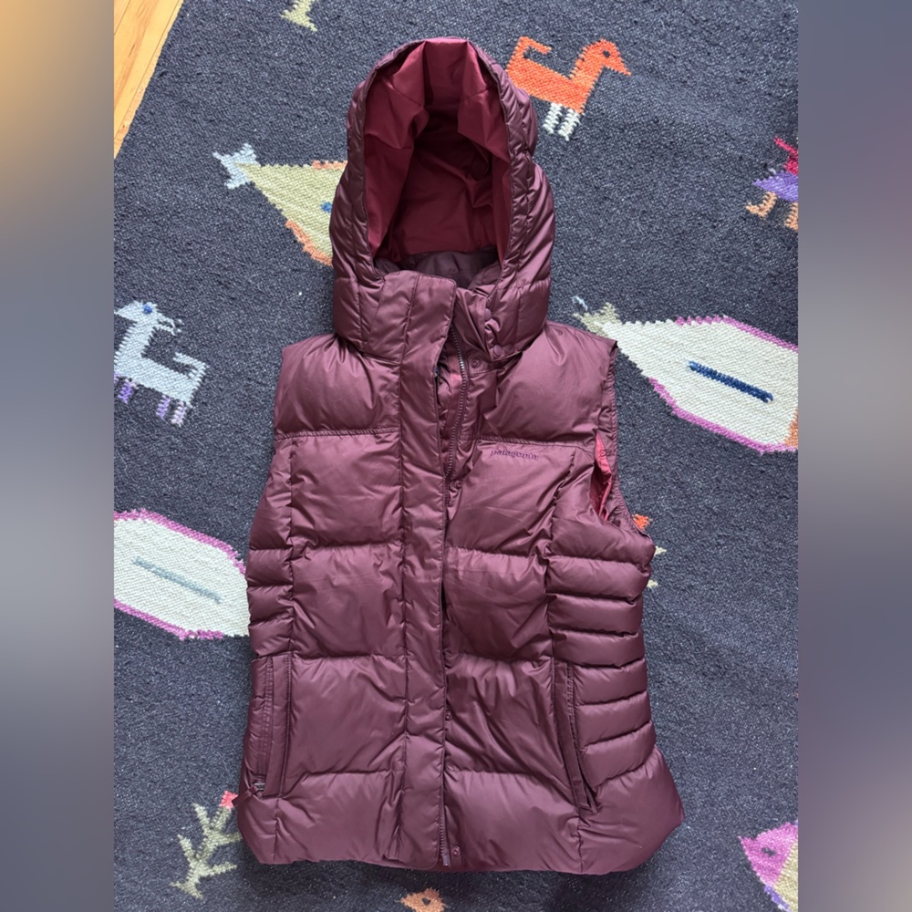 Patagonia Maroon Puffer Vest